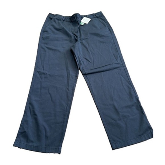 L.L. Bean Pants - LL Bean Womens Navy Classic Fit Straight‎ Leg Twill Pants Petite 16 299969